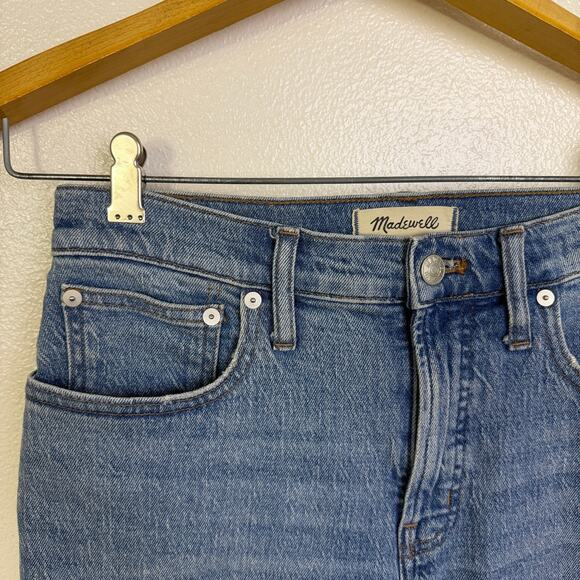 Madewell The Perfect Vintage Wide Leg Jeans 27P Petite Womens Blue Casual 26.5in - Picture 6 of 11
